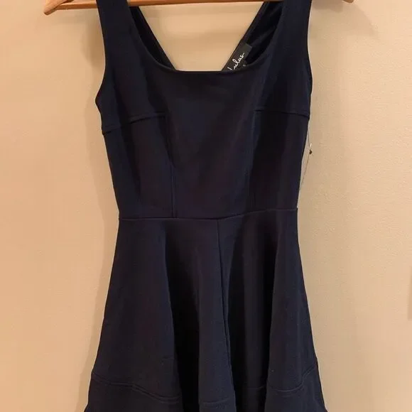 NWT Lulu’s Royal Blue Fit & Flare Dress - Picture 4 of 7